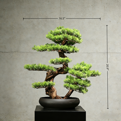 Handmade Bonsai Tree Art With Natural Wood And Ceramic Vase, Centerpieces Decoration For Home, Table, Office. Indoor Plant Gift