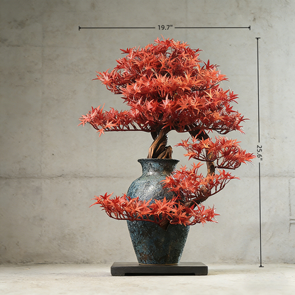 Handmade Bonsai Tree Art With Natural Wood And Ceramic Vase, Centerpieces Decoration For Home, Table, Office. Indoor Plant Gift