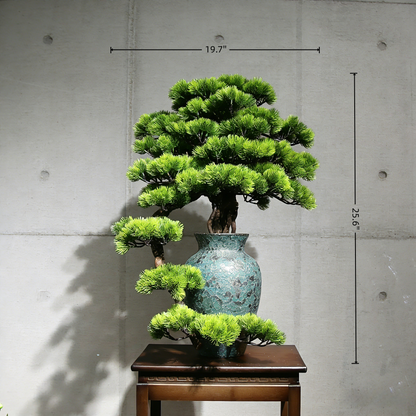 Handmade Bonsai Tree Art With Natural Wood And Ceramic Vase, Centerpieces Decoration For Home, Table, Office. Indoor Plant Gift