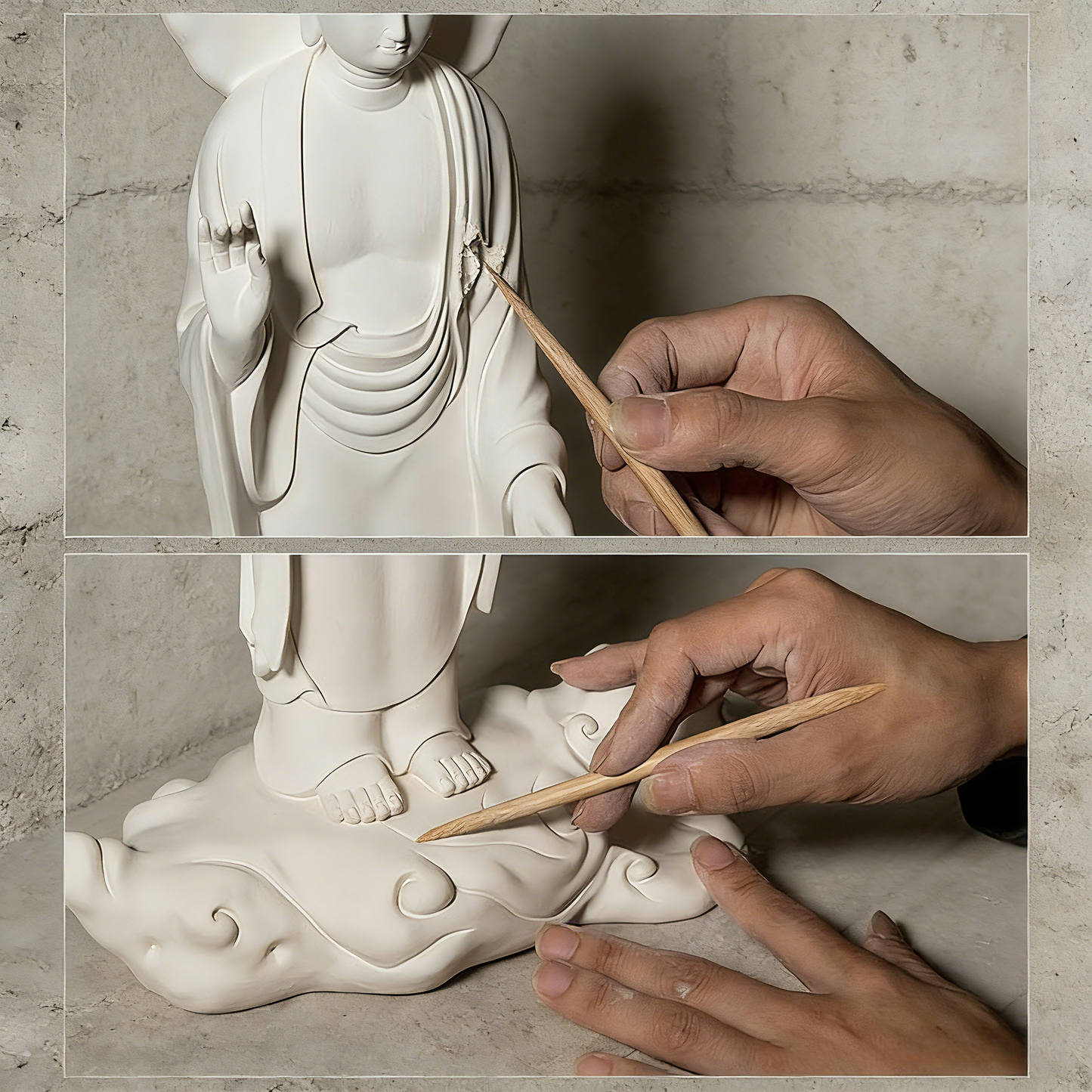 Handmade Bonsai Tree Art With Natural Wood And Stone, Zen Style Home And Office Decor