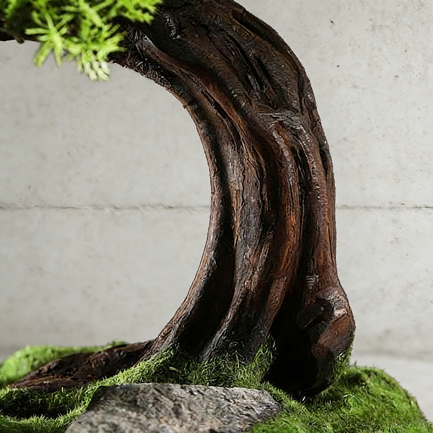 Handmade Bonsai Tree Art With Natural Wood And Ceramic Vase.  Zen Decor for Home & Office, Indoor Plant Gift