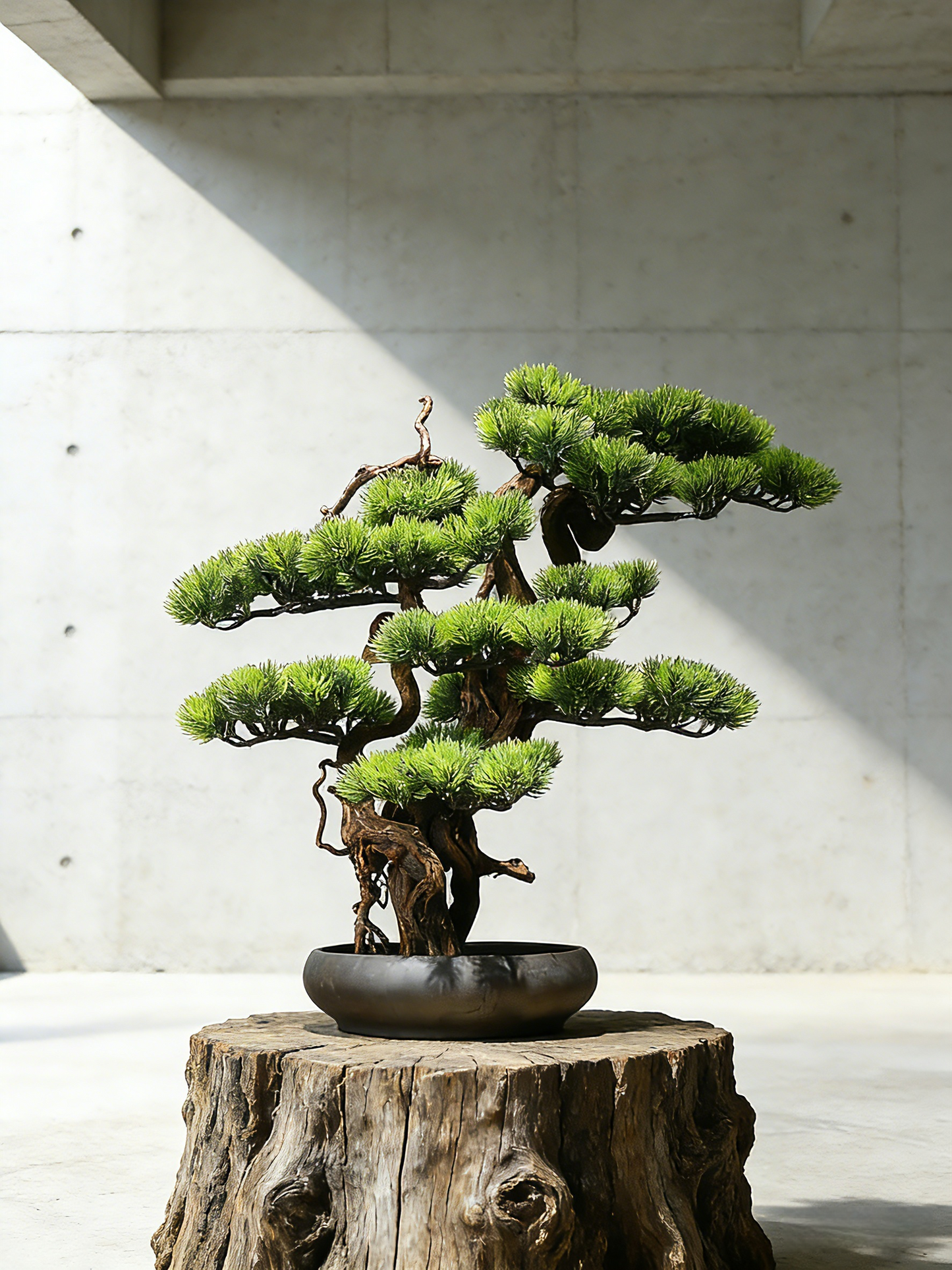 Handmade Bonsai Tree Art With Natural Wood And Ceramic Vase, Centerpieces Decoration For Home, Table, Office. Indoor Plant Gift