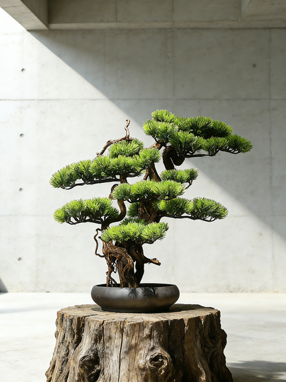 Handmade Bonsai Tree Art With Natural Wood And Ceramic Vase, Centerpieces Decoration For Home, Table, Office. Indoor Plant Gift