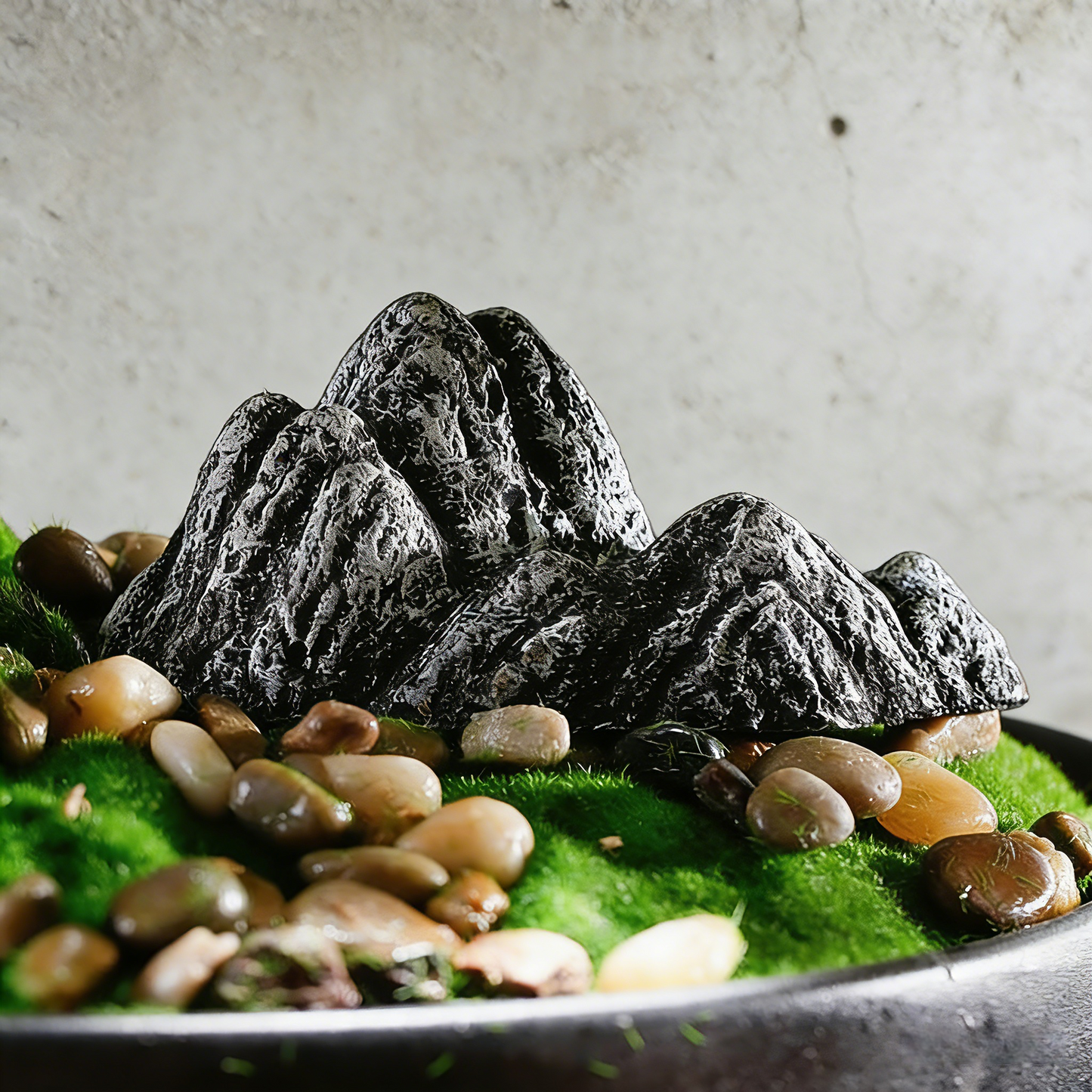 Handmade Bonsai Tree Art With Natural Wood And Stone, Zen Style Home And Office Decor