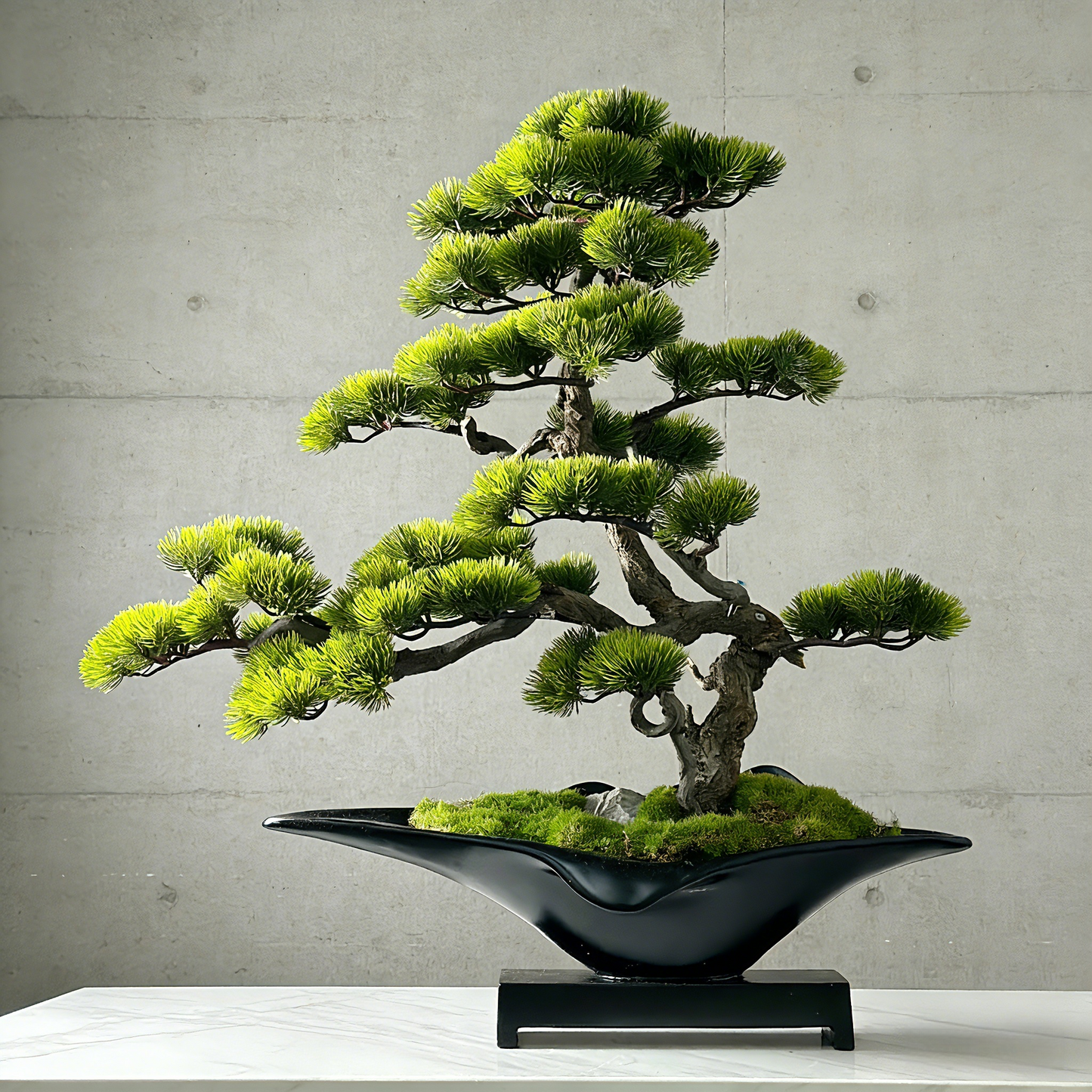 Handmade Bonsai Tree Art With Natural Wood, Zen Style Home Or Commercial Decoration